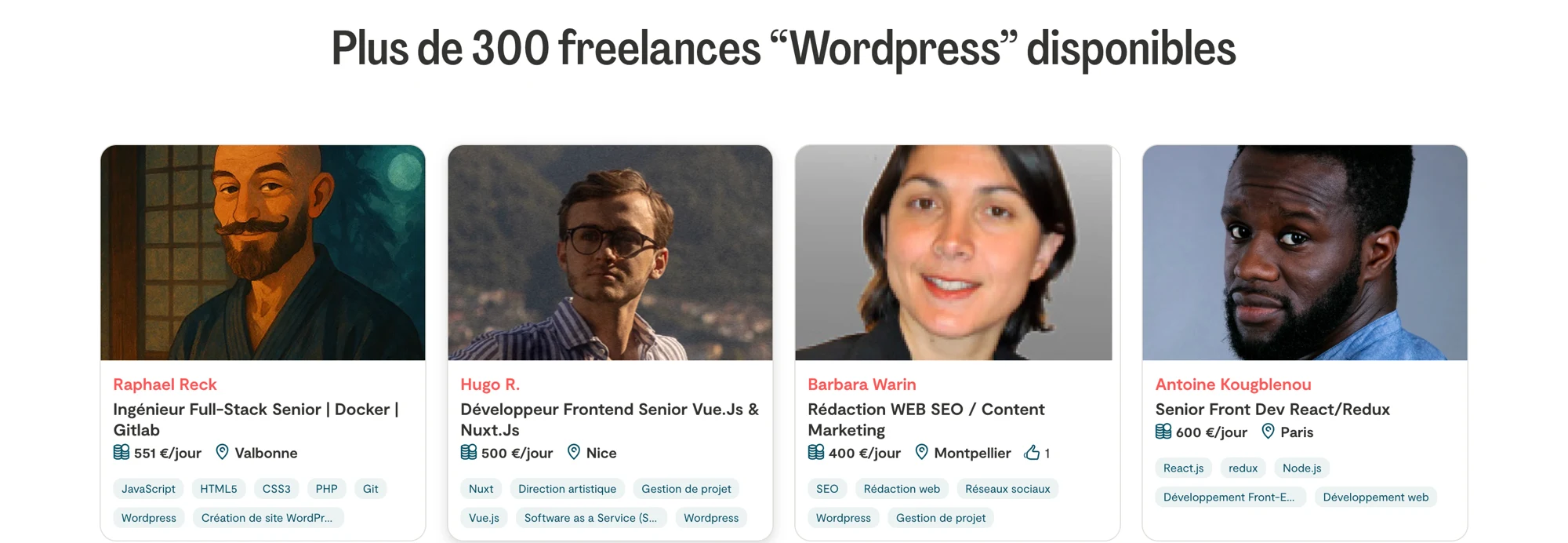 Plus de 300 freelances WordPress disponibles sur Malt en 2026, TJM affichés de 400 à 600 euros par jour