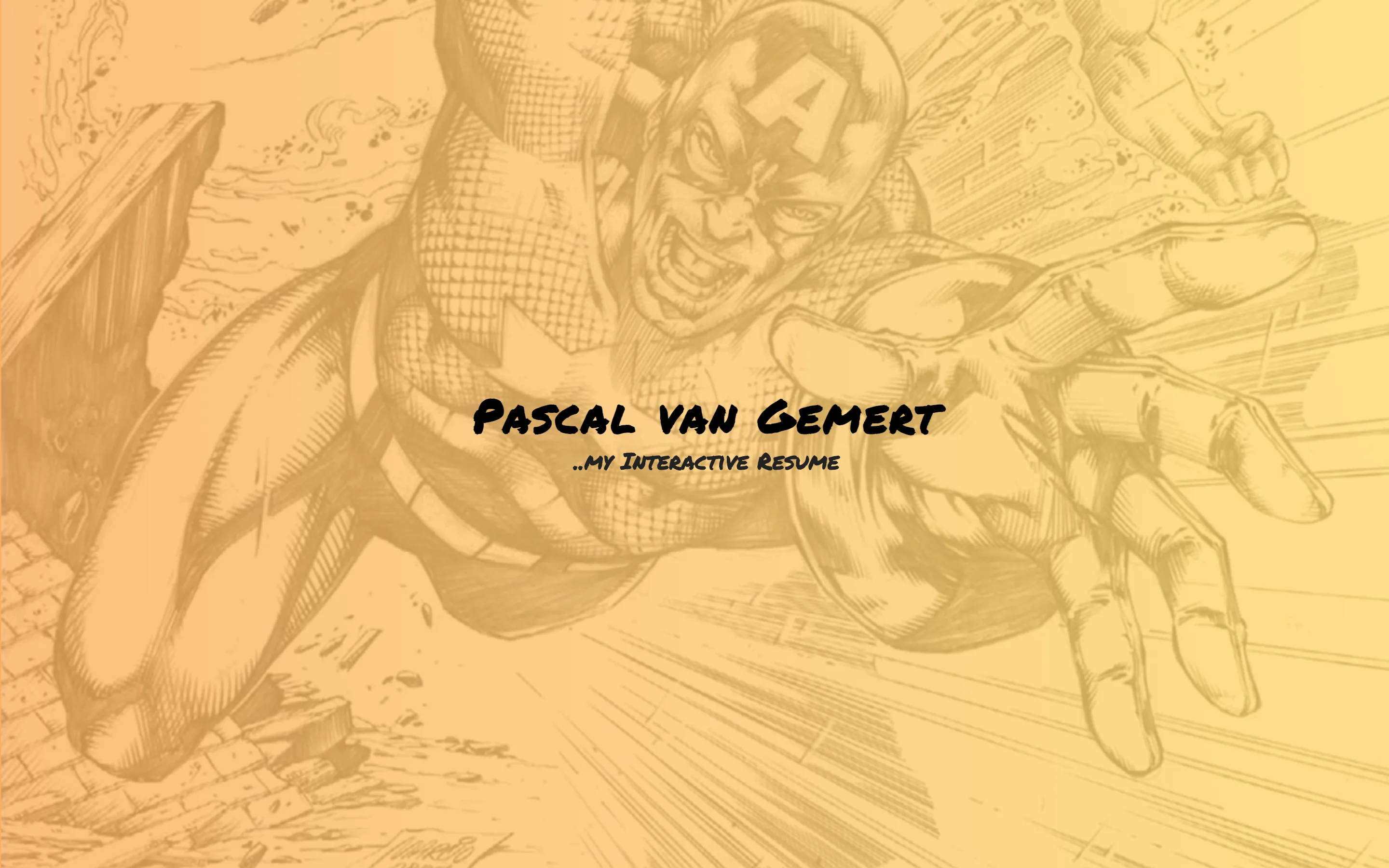 Site de CV de Pascal Van Gemert, developpeur full stack