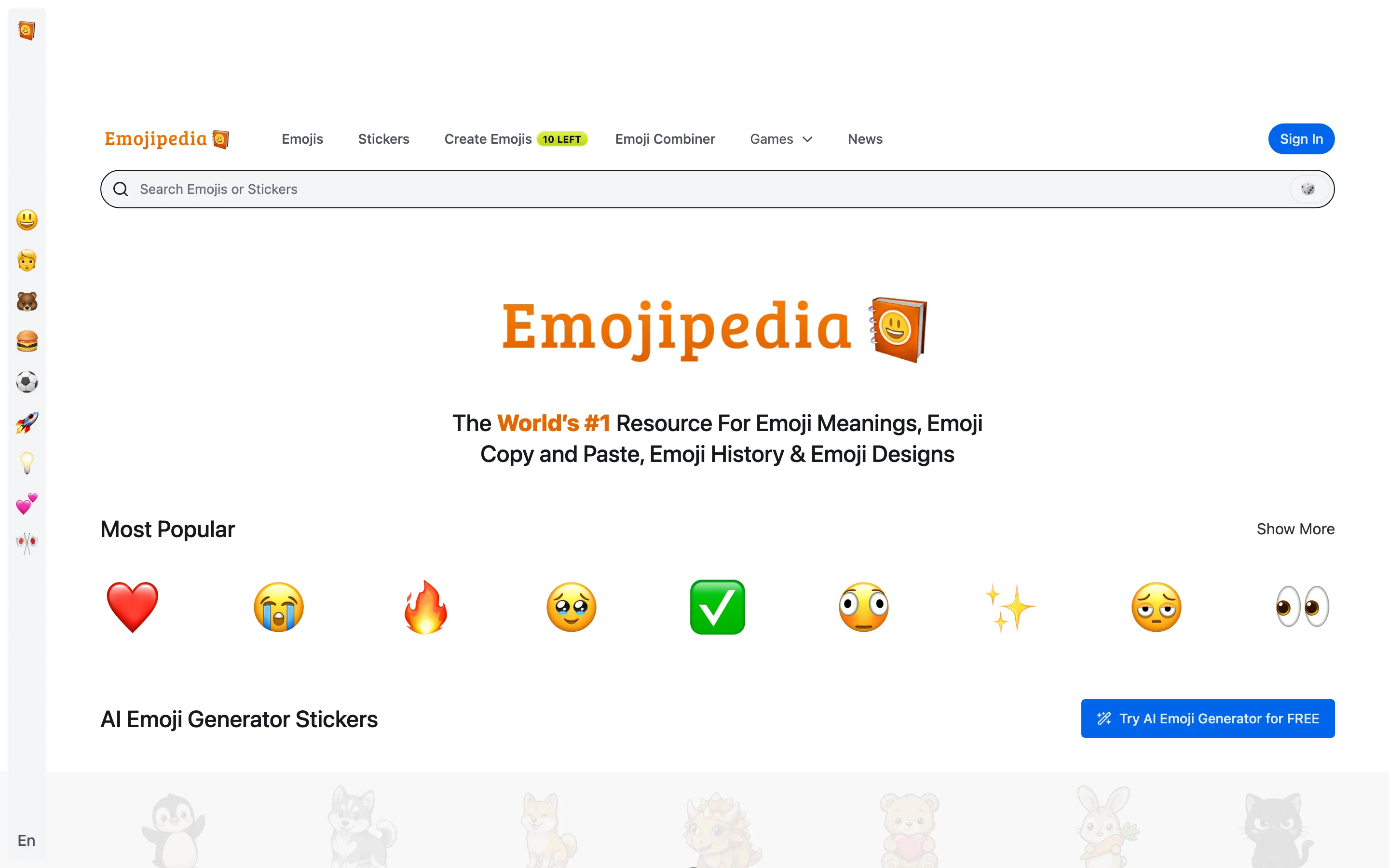 Page d’accueil d’Emojipedia, ressource de référence pour le rendu des émoticônes selon les plateformes