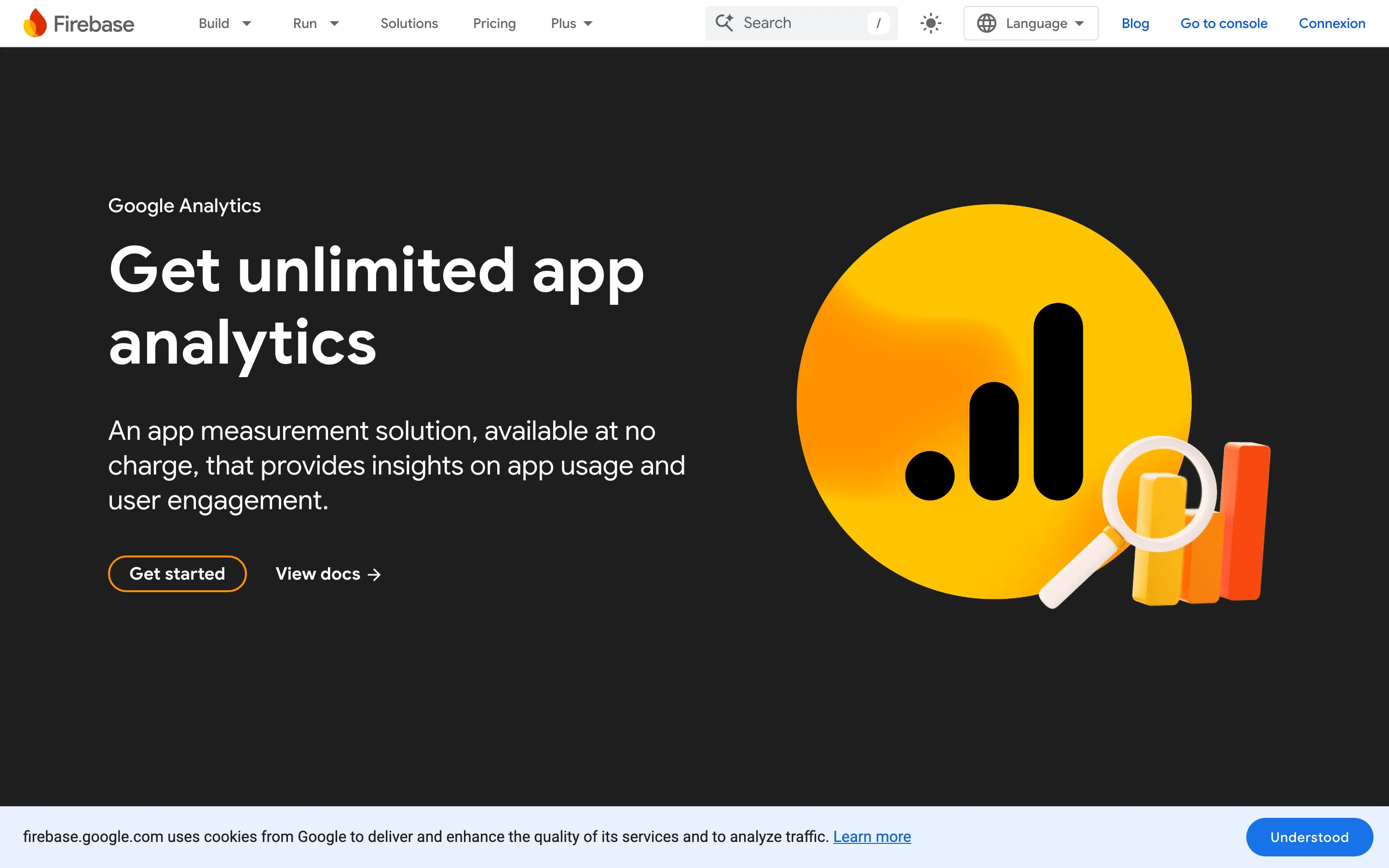 Page produit Google Analytics for Firebase : solution de mesure d'application gratuite