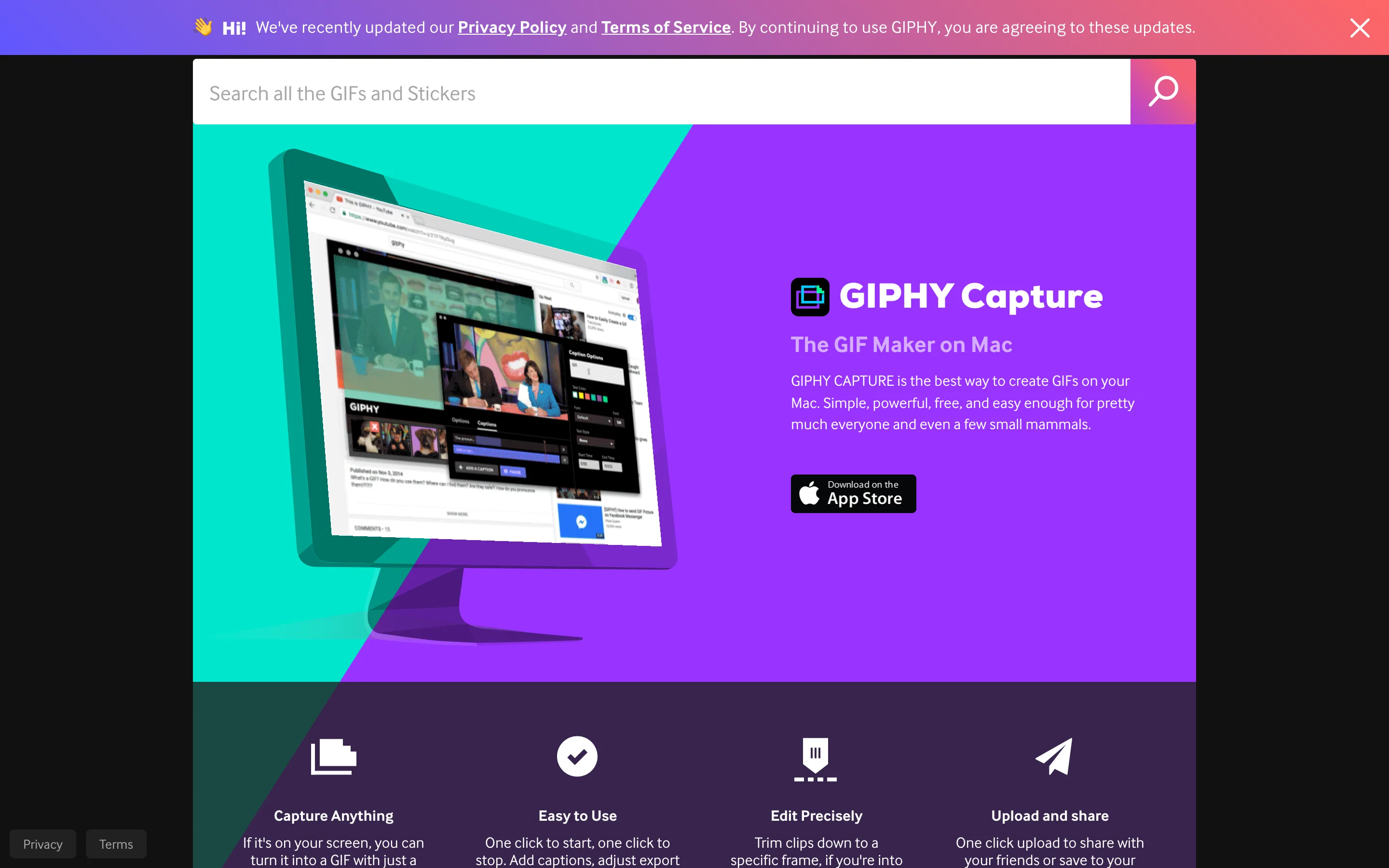 GIPHY Capture, application de capture d'écran en GIF pour Mac