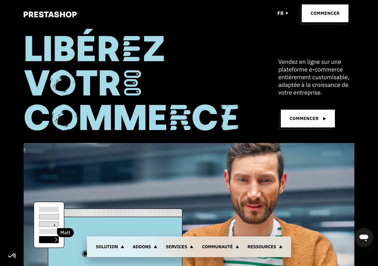 Site officiel de PrestaShop en juillet 2026, point de départ pour télécharger PrestaShop Classic gratuitement