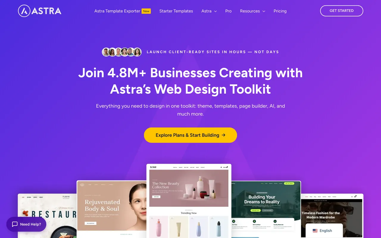 Astra, tema WordPress ligero y personalizable (julio de 2026)