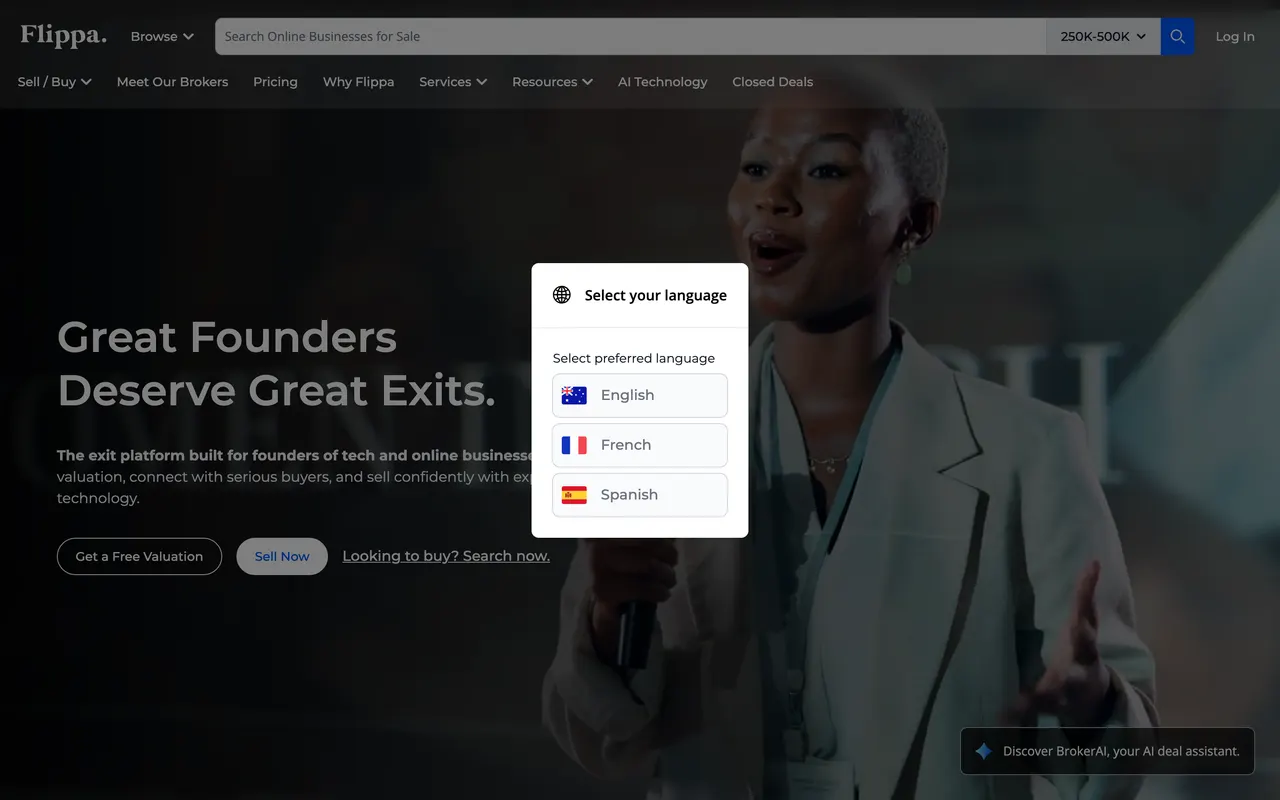 Flippa, el mayor marketplace para comprar y vender webs y negocios online