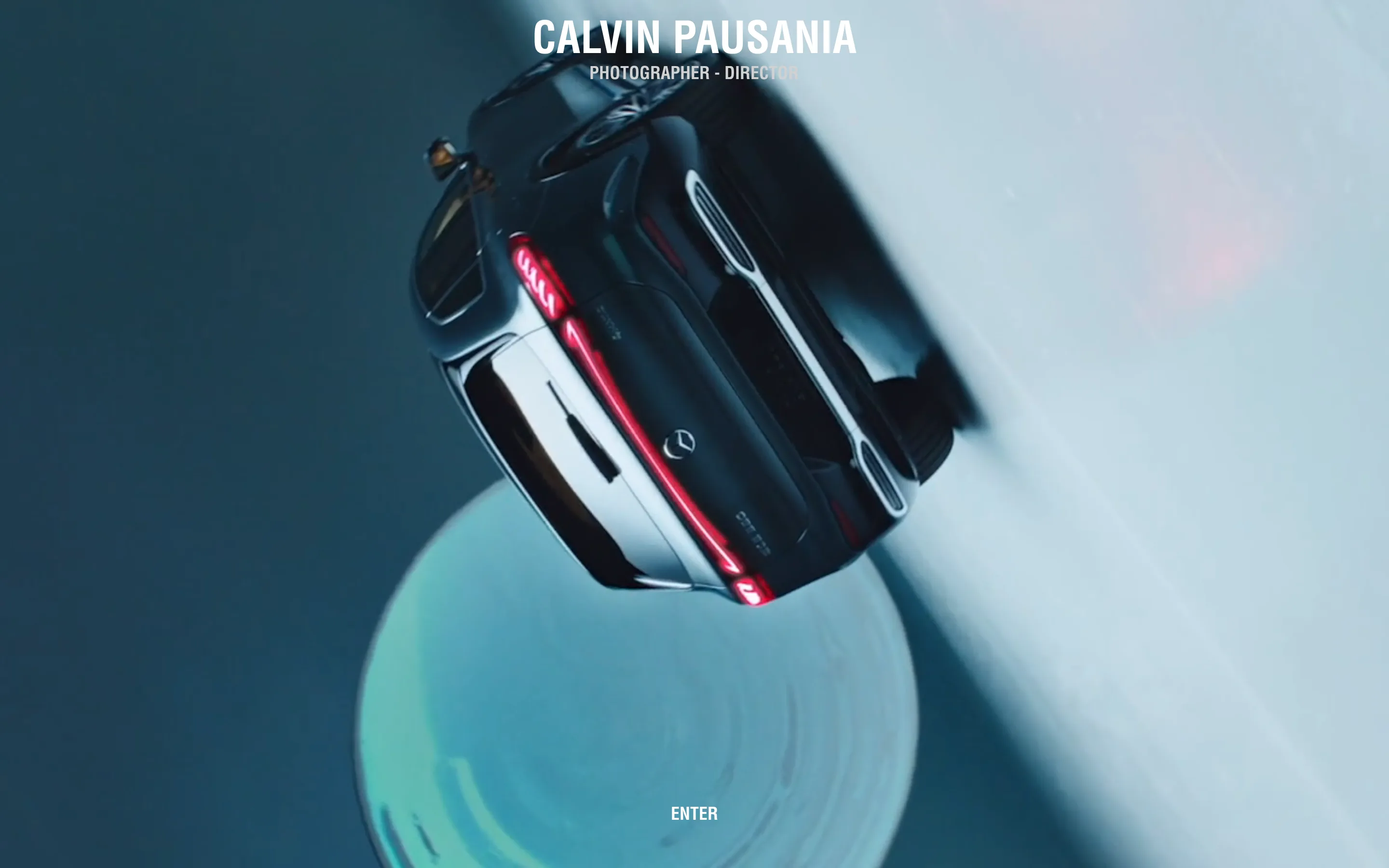 Site du photographe Calvin Pausania réalisé avec Wix.