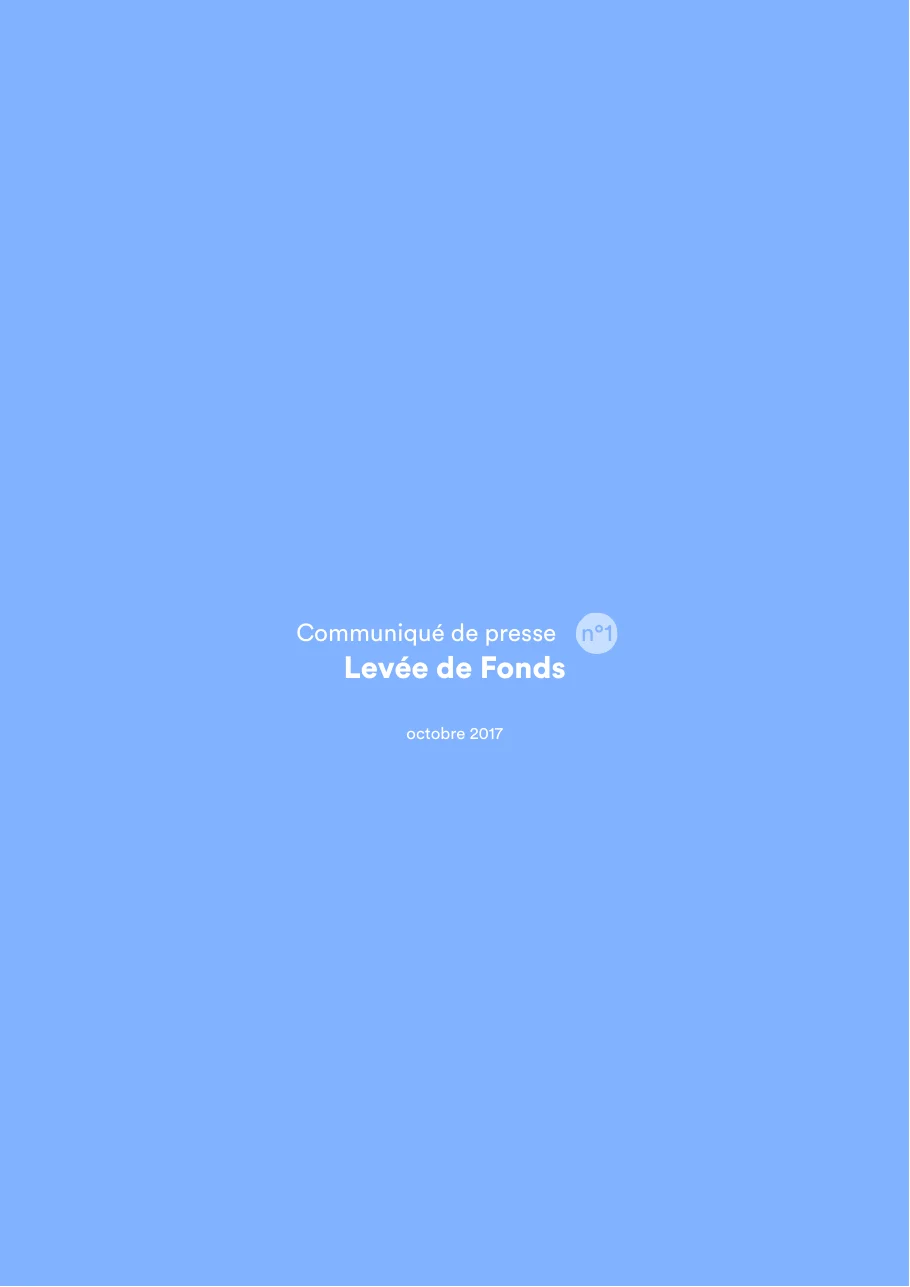 Page communiqué du dossier de presse 2017 de la startup Lalilo : levée de fonds avec le montant, les investisseurs et l'histoire de la création