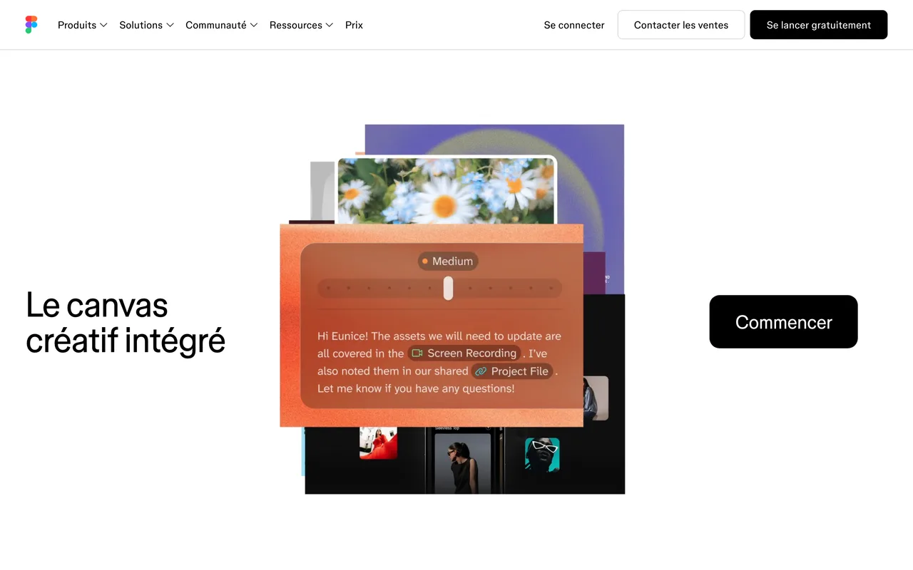 Page d'accueil de Figma, outil de conception d'interfaces, capture du 19 octobre 2026
