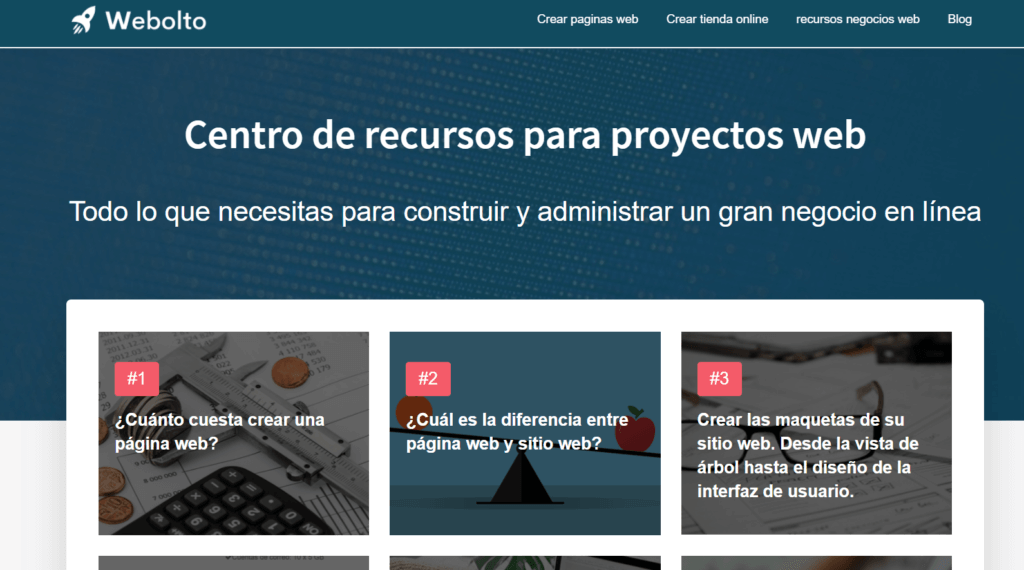Diferencia entre página web y sitio web página principal de Webolto