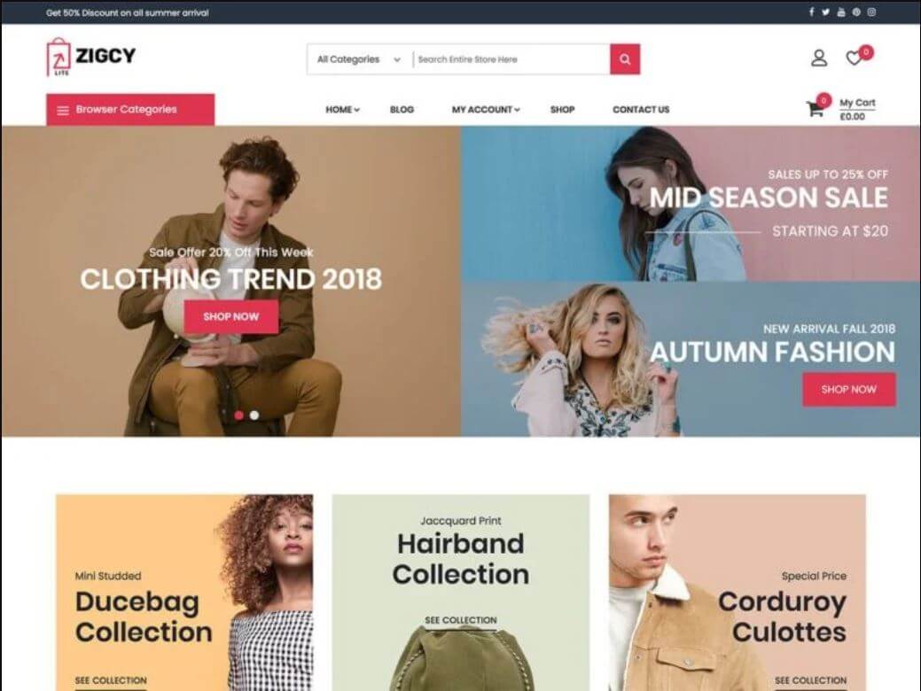 Tema de WordPress gratuito Zigcy Lite - La Fabrique du Net