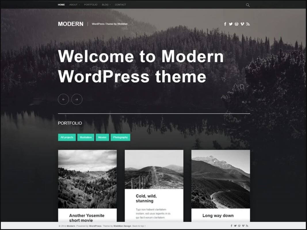 Tema de wordpress gratis Modern - La Fabrique du Net