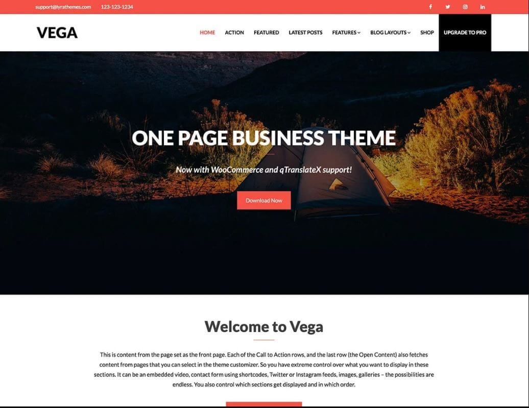tema de wordpress gratis Vega - La Fabrique du Net