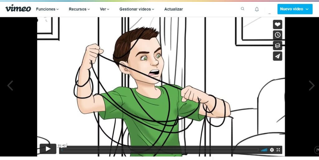 Reproductor de vídeo de Vimeo