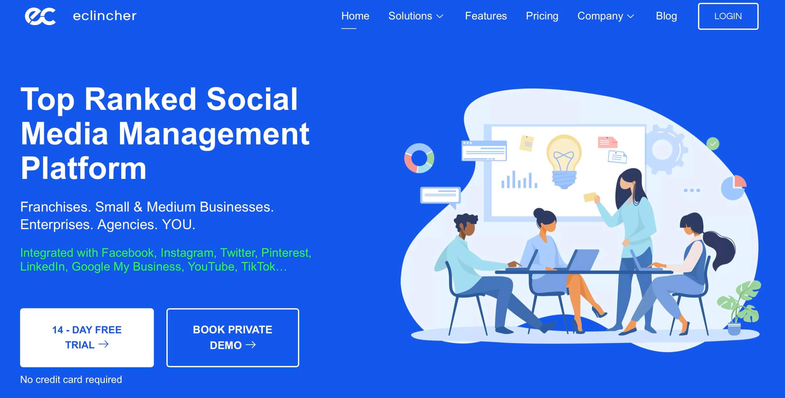 Alternativas a Hootsuite - eclincher