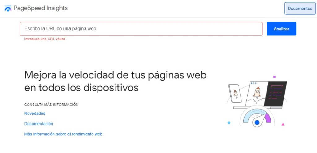 PageSpeed Insights de Google para una auditoría SEO